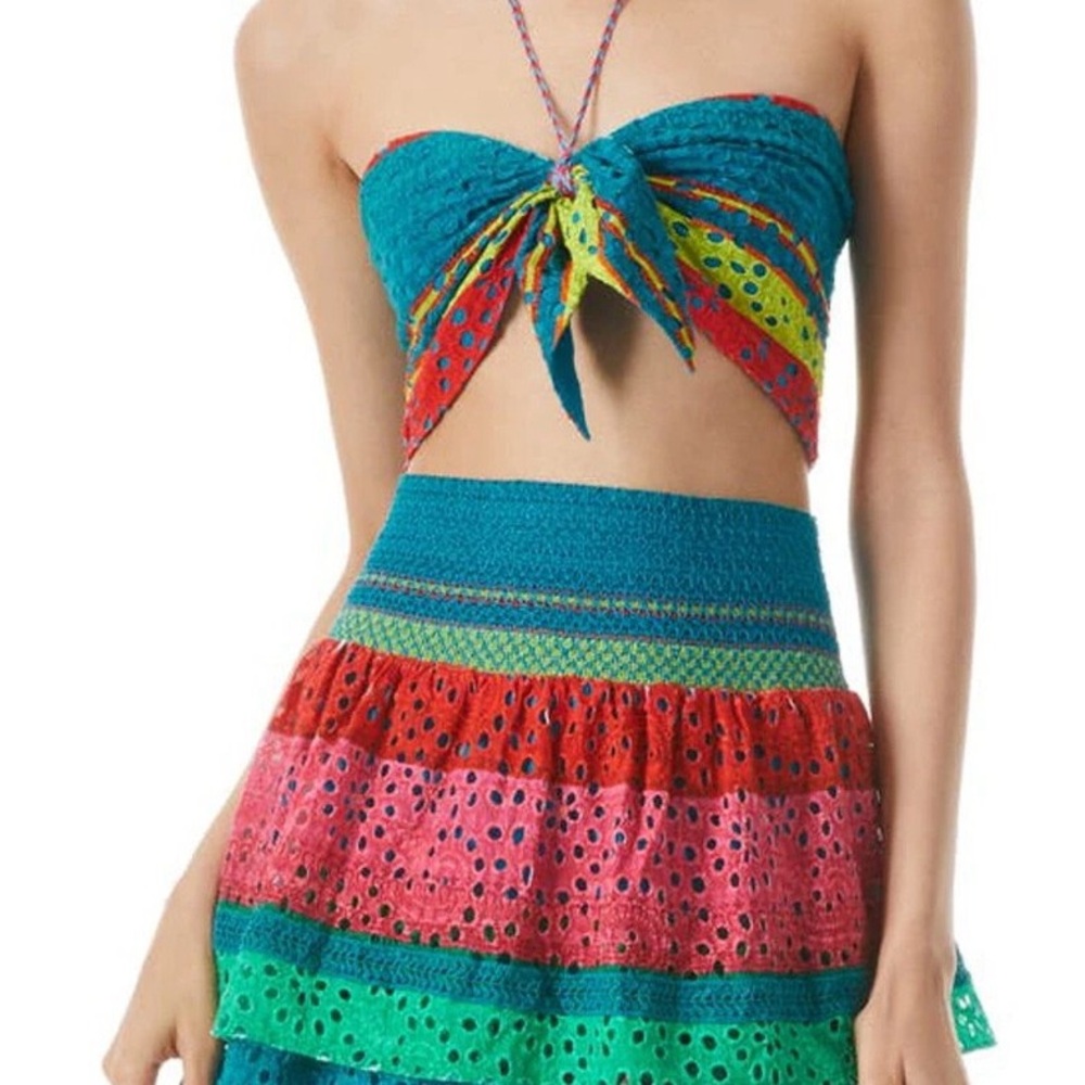 Alice + Olivia Multicolor Mini Skirt